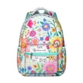 thumbnail image 1 of Boho Style Bookbag for Women - Retro Floral Print Backpack with 17" Laptop Compartment | Spacious Campus Backpack for School, Work & Commuting, 1 of 6