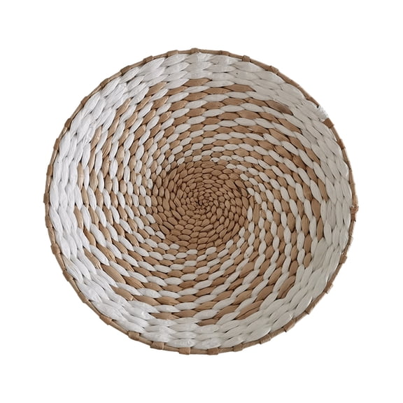 Boho Style Circular Wall Art Woven Wall Hanging Design Homestay Living Room Bedroom Background Decoration Natural Aesthetic Unique Texture Modern Home Accent Rustic Charm Versatile Decor
