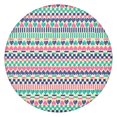 thumbnail image 1 of Boho Style Elastic Table Cover Round 56 Inch, Vibrant Floral Print Stretch Fit for Indoor and Outdoor Use, 1 of 7