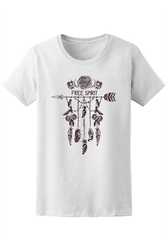 Boho Style Ethnic Rose Flower Tee Women's -Image by Shutterstock