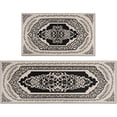 thumbnail image 1 of Boho Style Kitchen Rugs and Mats Set of 2, Country Rustic Farmhouse Kitchen Rugs, Non-Slip Washable Kitchen Mat for Front Sink Bohemian Farmhouse Kitchen Decor17x30+17x47Inch, 1 of 6