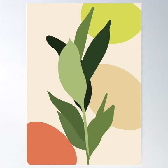 Boho Style “Leaves” A3 Poster Poster Wall Art, Modern Wall Decor For Living Room Bedroom, 16x24 UNFRAMED