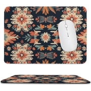 Boho Style Mouse Pad 7.9"x9.8", Cute Funny Mousepad for Working Laptop Gaming, Stitched Edge Non-Slip Rubber Base, Home Office Decor Desk Accessories,Gift for Friends Co-Workers