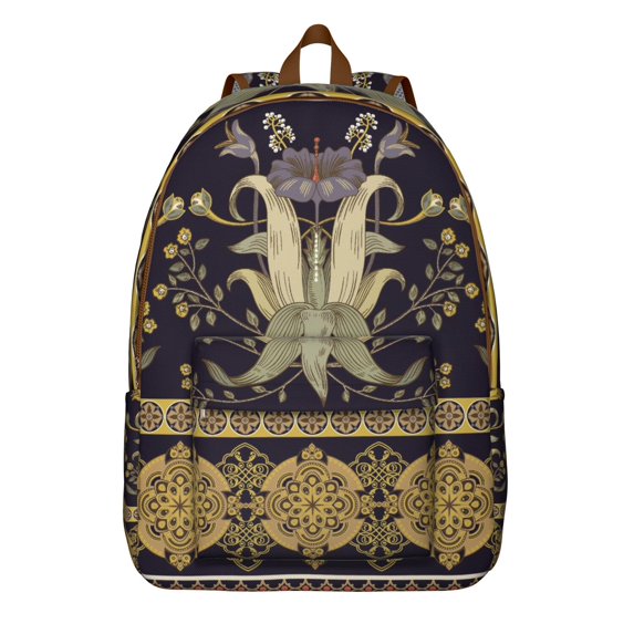 Boho Style Paisley Print Bookbag, Durable College School Backpack with Laptop Compartment, Multiple Pockets, Perfect Gift for Teens