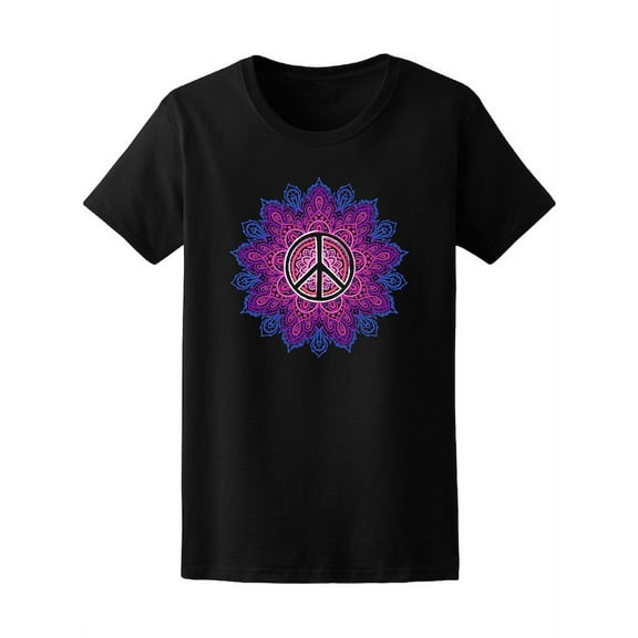 Boho Style Peace Sign T-Shirt - Image by Shutterstock, Female Medium