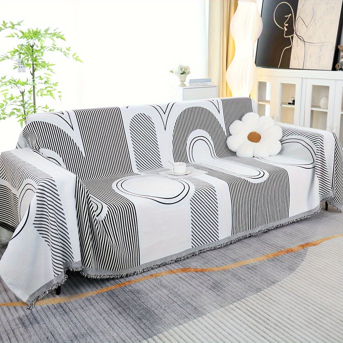 Boho Style Reversible Sofa Throw Covers Machine Washable Pet Friendly One Piece Polyester Sofa Blanket Protector for Armchair Loveseat 3 Seater 4 Seater and Sectional Sofas Walmart