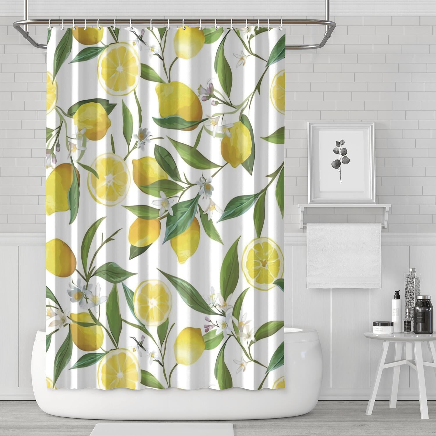 Boho Style Yellow Lemon Floral Vintag...