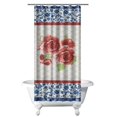 thumbnail image 1 of Boho Style Shower Curtain Pioneer Floral Vintage Retro Shower Curtain for Bathroom Home Decor Bathtubs Waterproof Fabric Curtain with 7 Hooks 36x72in, 1 of 5