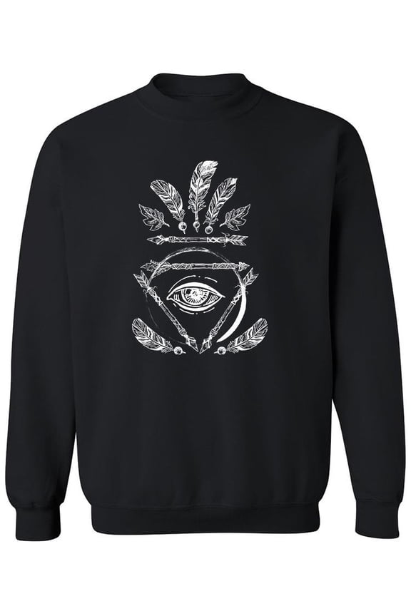 Boho Style Sweatshirt Men - Men Sweatshirt, Black, 3XL