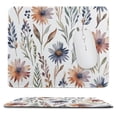 thumbnail image 1 of Boho Style Wildflower Mouse Pad,Anti Slip Rubber Mousepads, Floral Mouse Mat with Stitched Edge 10x12 Inch, 1 of 7
