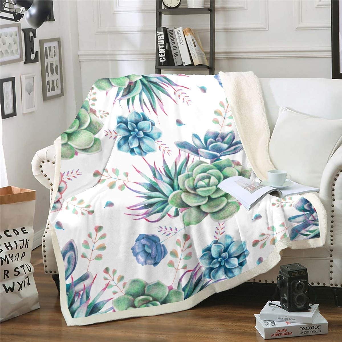 Succulent Symphony Quilted Blanket NCU0PT401 main image 1