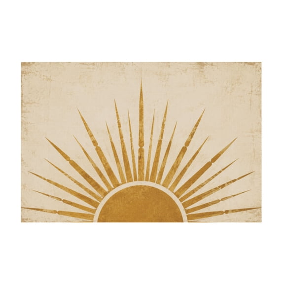 Boho Sun Sunshine Vintage Canvas Wall Art For Coffee Bar Living Room Bedroom Patio Yard 12*18in