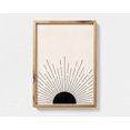 Boho Sunburst Wall Art Print, Abstract Sun Mid Century Modern ...