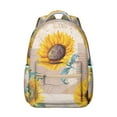 thumbnail image 1 of Boho Sunflower Aesthetic Waterproof Backpack - Lightweight & Durable for Daily Commute, 1 of 6