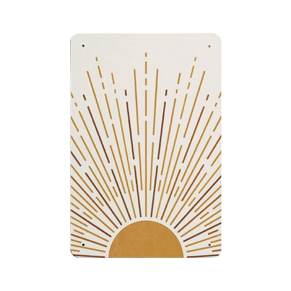 Boho Sunrise Print Boho Wall Art Print Boho Wall Decor Modern Room Decor Sun tin sign Printable Gallery Wall Art,Retro style, farmhouse decoration, home, bar,garage, tin sign 8x12 inches