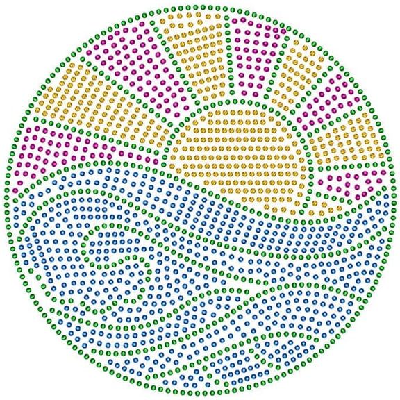 Boho Sunrise Rhinestonet Iron on Transfer 11.7x8.3 Inch Heat Transfer Decal Bling Patch Clear Rhinestone Template Clothing Repair Applique DIY