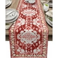 thumbnail image 1 of Boho Table Runner Bohemia Table Runners for Dining Room Tribal Vintage Rustic Abstract Red Dinner Runner Kitchen Parties Decor 13 x 120 inch, 1 of 6