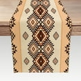 thumbnail image 1 of Boho Table Runner, Southwestern Native Tribal American Ethnic Aztec Linen Burlap Table Runners, Farmhouse Table Decor for Kitchen Dining Room Coffee Table 13 x 72 Inches, 1 of 6