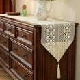 thumbnail image 1 of Boho Table Runner for Home Decor Long Table Runner Macrame Table Runner with Tassels for Dining Living Room Bedroom Bridal Shower, 1 of 2
