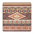 thumbnail image 1 of Boho Tablecloth Square Artistic Room Decor Style, Waterproof Vinyl, Elastic Fitted, Backed, Reusable, Spill-Resistant, 1 of 6