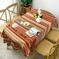 thumbnail image 1 of Boho Tablecloth for Oval Table Covers，Wrinkle Free Bohemian Style Design Table Cloth for for Dining Room, Tabletop Decoration, 60 x 120 Inch, 1 of 5
