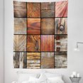 thumbnail image 1 of Boho Tapestry, Assortment of Different Wooden Architecture Elements Timber Door Key Print, Fabric Wall Hanging Decor for Bedroom Living Room Dorm, 5 Sizes, Chocolate Brown, by Ambesonne, 1 of 1