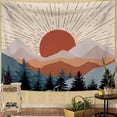 thumbnail image 1 of Boho Tapestry for Bedroom Sunset Mountain Tapestries Forest Tree Tapestry Wall Hanging for Home Decor 50Wx60L, 1 of 6