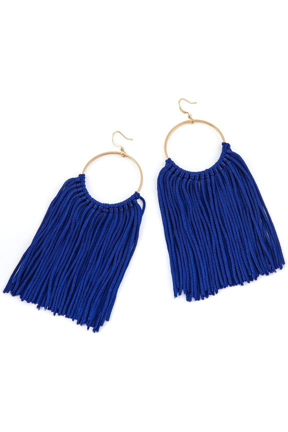 Boho Tassel Earrings For Women - Statement Fringe Hoop Earrings, Trendy Western Earrings[Z1]