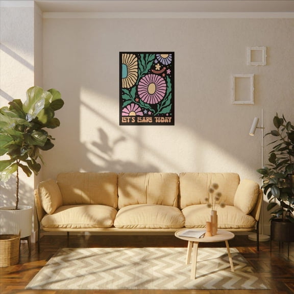 Boho Teacher Classroom Wall Art Print, Unframed Paper Poster 24x36in