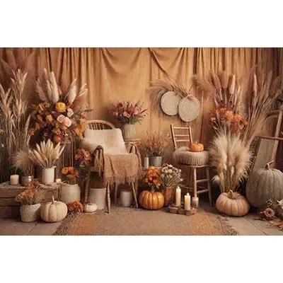Boho Thatch Party Background Photography Cowboy Bohemia Autumn Photoz Backdrop Childr Studio Photoz Accessories