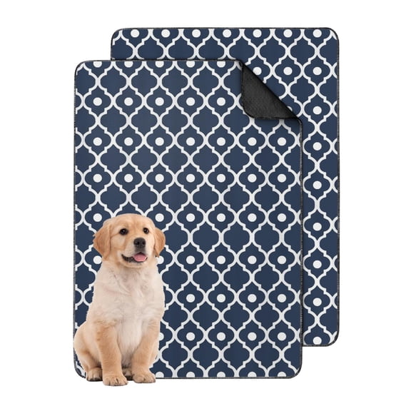 Boho Themed Print Washable Dog Pads, Large 24x36 Reusable Puppy Training Pads with Non-Slip Backing, Leak-Proof for Decor-Conscious Pet Owners