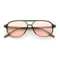 thumbnail image 1 of Boho Thin Plastic Racer Retro Color Hipster Fashion Sunglasses Green - Pink, 1 of 8