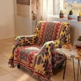 thumbnail image 1 of Boho Throw Blankets Reversible Woven Blankets Cover Hippie for Couch Bed Recliner Sofa Bohemian Tapestry Colorful Furniture Protector Cover for Home Décor, Astrology, Double Side 50"x70", 1 of 9