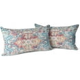 thumbnail image 1 of Boho Throw Pillow Covers 12x20 inch Set of 2 Burnt Blue Red Terracotta Rust Colored Throw Pillows Boho Home Decor for Bedroom Living Room Couch & Sofa (No Inserts), 1 of 1