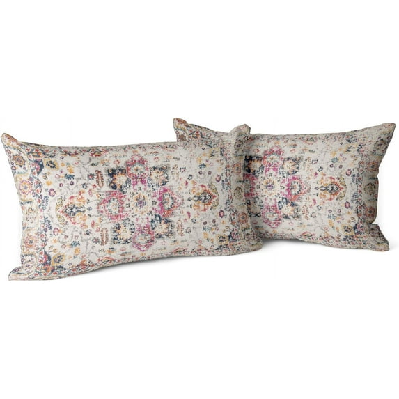 Boho Throw Pillow Covers 12x20 inch Set of 2 Burnt Yellow Terracotta Rust Colored Throw Pillows Double Sided Boho Home Soft Decor for Bedroom Living Room Couch & Sofa (No Inserts)