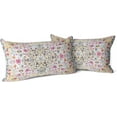 thumbnail image 1 of Boho Throw Pillow Covers 12x20 inch Set of 2 Monaco Rug Carpet Double Sided Pattern Cotton Soft Pillow Case Cushion Cover Pillowcase for Couch Sofa Bed Decorative(Khaki), 1 of 6