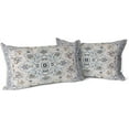 thumbnail image 1 of Boho Throw Pillow Covers 12x20 inch Set of 2 Monaco Rug Persian Carpet Double Sided Pattern Short Plush Cotton Soft Pillow Case Cushion Cover Pillowcase for Couch Sofa Bed Decorative (Grey), 1 of 6