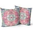 Boho Throw Pillow Covers 16x16 inch Set of 2 Monaco Rug Carpet Double