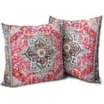 thumbnail image 1 of Boho Throw Pillow Covers 16x16 inch Set of 2 Monaco Rug Persian Carpet Double Sided Pattern Cotton Soft Pillow Case Cushion Cover Bohemian Pillowcase for Couch Sofa Bed Decorative, 1 of 6