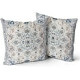 thumbnail image 1 of Boho Throw Pillow Covers 20x20 inch Set of 2 Monaco Rug Persian Carpet Double Sided Pattern Short Plush Cotton Soft Pillow Case Cushion Cover Pillowcase for Couch Sofa Bed Decorative (Grey), 1 of 6