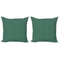 thumbnail image 1 of Ambesonne Boho Throw Pillow Cover 2 Pack, Aztec Geometric Motifs, 20", Dark Seafoam Yellow, 1 of 2