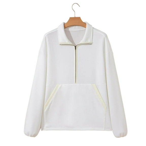 Boho Tops For Women Winter Travel Sweatshirt Zipper Pockets Pullover Sweaters Workout Oversized Sweatshirt Long Sleeve Shirts Fall Young Adult Fashion