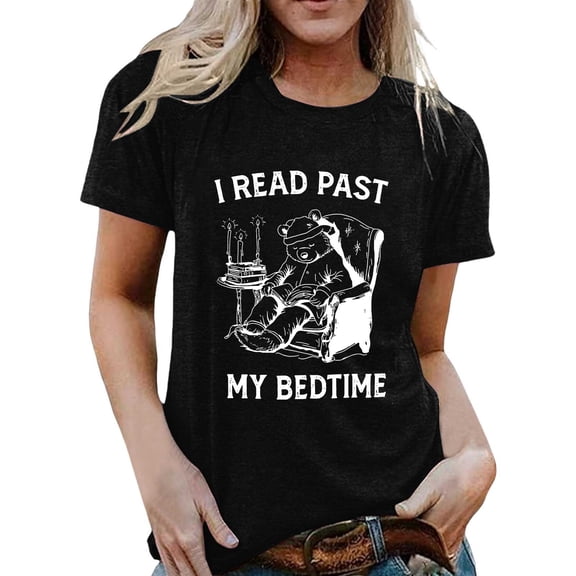 Boho Tops for Women Short Sleeve Crew Neck Graphic Print Comfort Style Womens Golf Shirt,Black,3XL