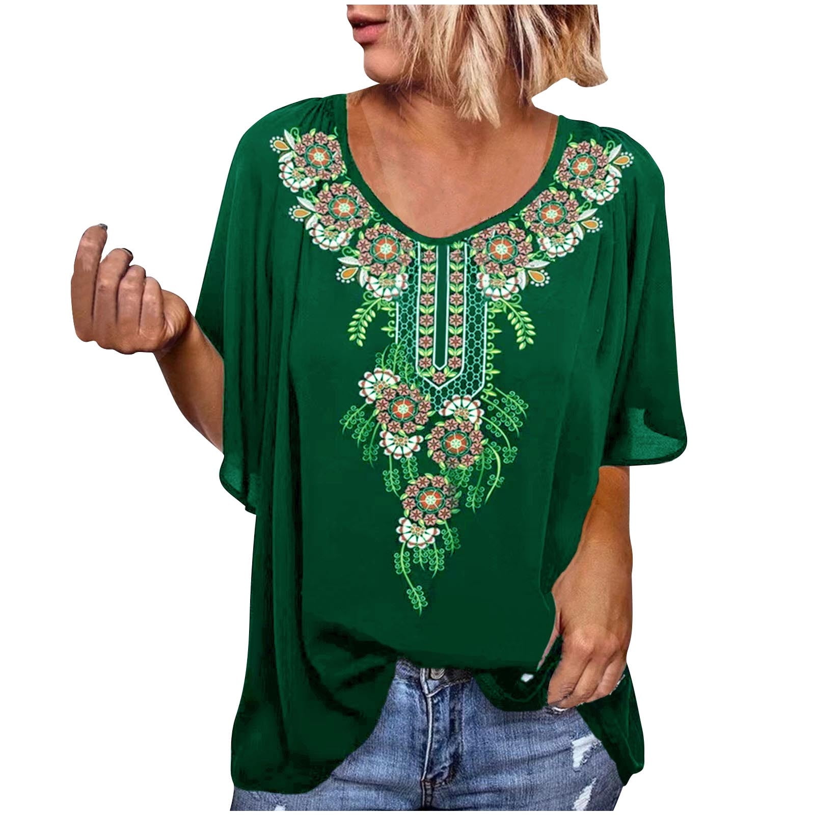 Mexican blouses hotsell walmart