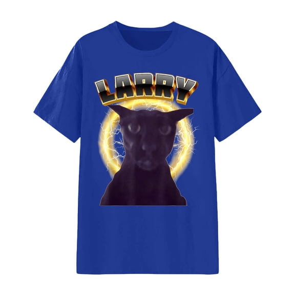 Boho Tops for Women Unisex Graphic Print Short Sleeve Crew Neck Soft Womens Shirts Tank,Blue,S