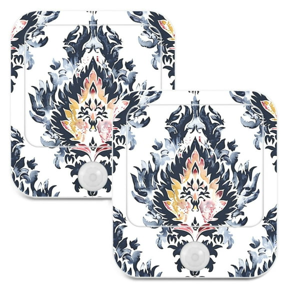 Boho Totem Night Lights Plug into Wall LED with Auto Light Sensor Warm Light for Kids Hallway Bedroom Living Room Kitchen Bathroom Set of 2