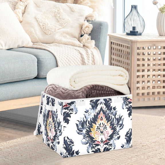 Boho Totem Storage Basket Foldable Laundry Basket Shelf Kids Toy Storage Container Organizer with Handles