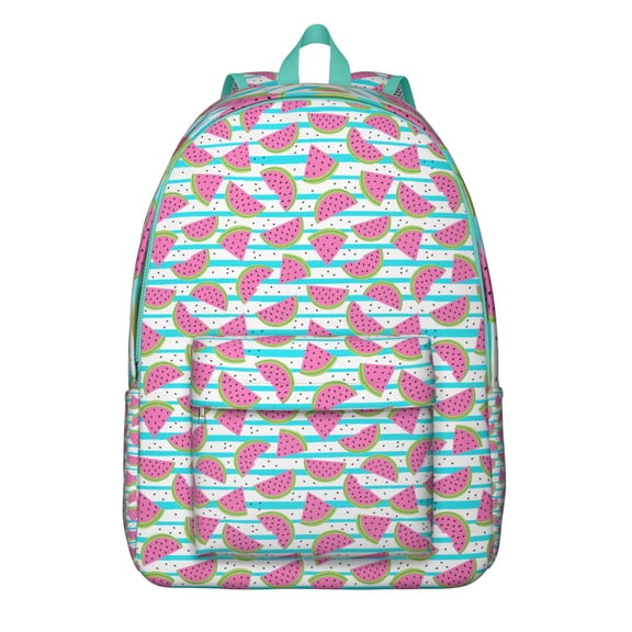 Boho Travel Pouch with Tropical Watermelon Lover Print – Fresh Summer Fruit Pattern, Cute and Aesthetic Beach Style