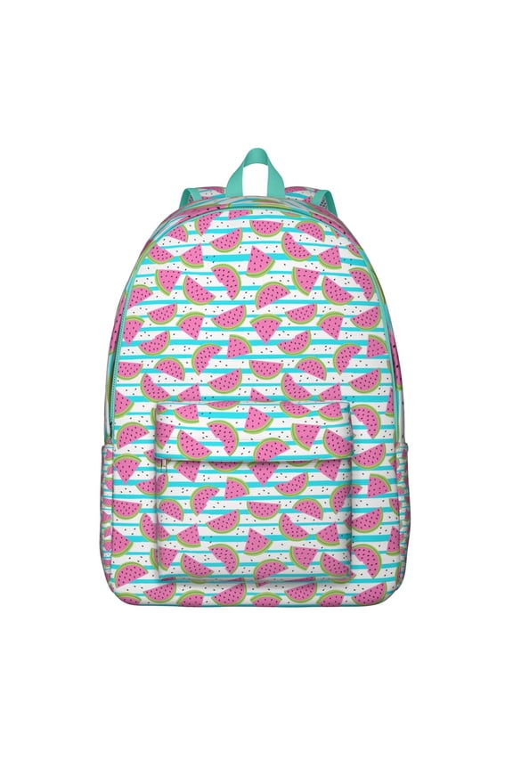 Boho Travel Pouch with Tropical Watermelon Lover Print – Fresh Summer Fruit Pattern, Cute and Aesthetic Beach Style