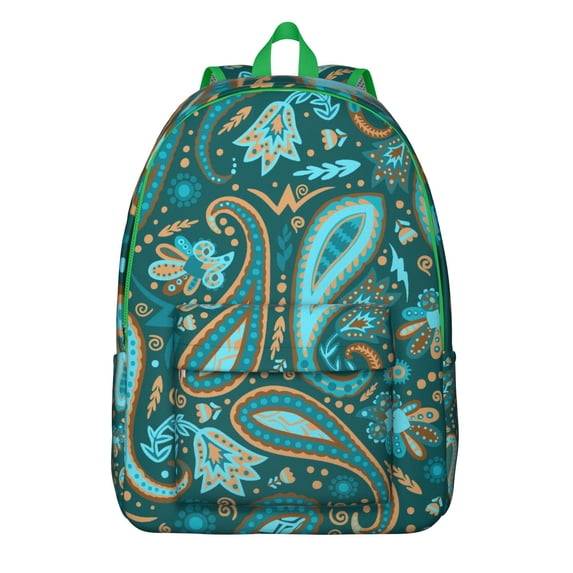 Boho Trend Paisley Backpack - Seminar & Conference Ready Bookbag, Protective Laptop Zone with Pockets, Excellent Gift for Entrepreneurs